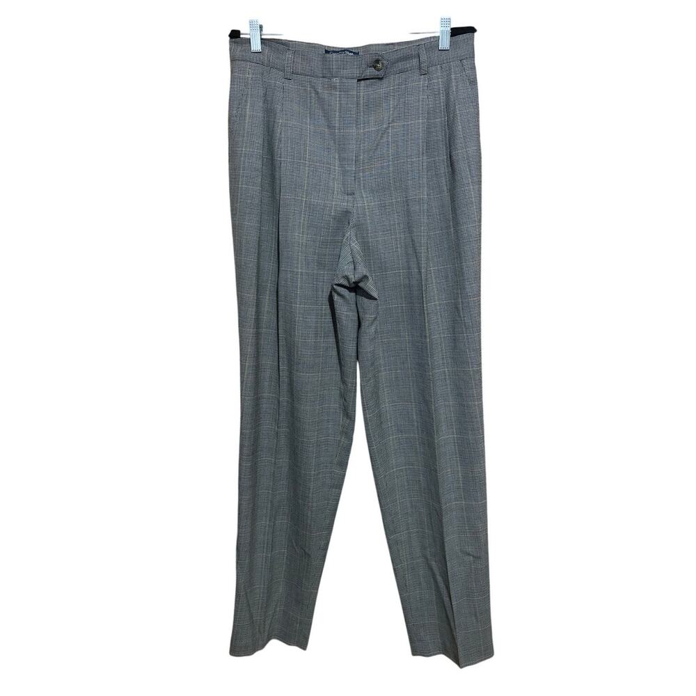 Vintage 100% wool NWT made in USA plaid dress pants women's 14 Country‎ Shop